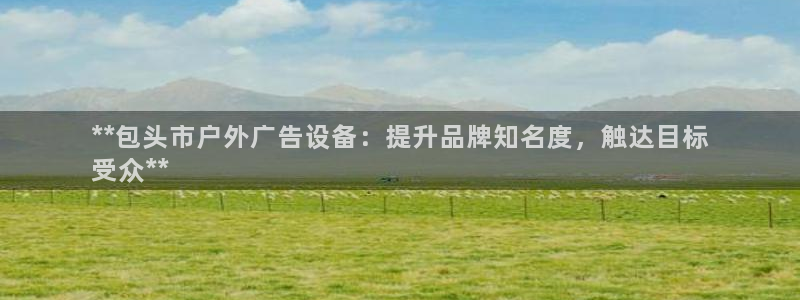 杏宇官方平台官网：**包头市户外广告设备：提升品牌知名度，触达目标
受众**