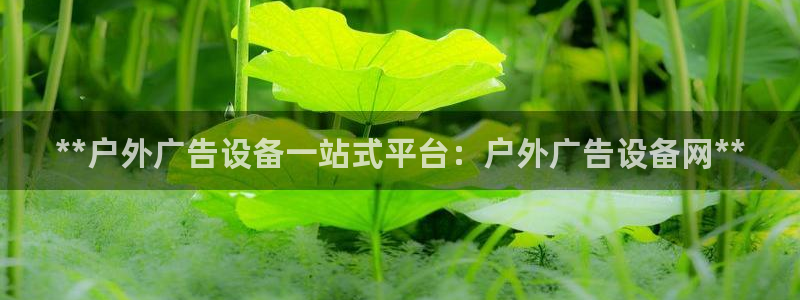 杏宇平台代理怎么样啊：**户外广告设备一站式平台：户外广告设备网**