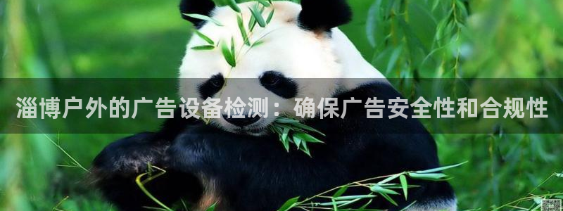 杏宇平台代理多少钱一次：淄博户外的广告设备检测：确保广告安全性和合规性