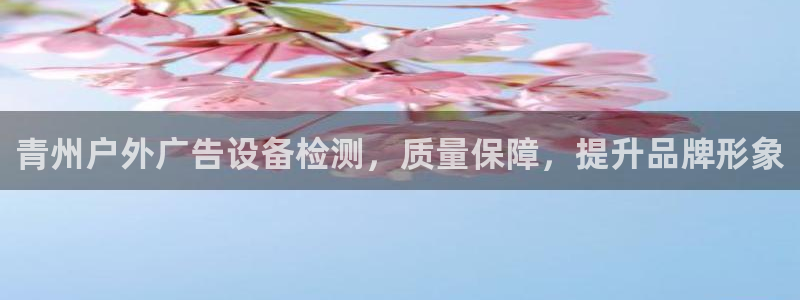 杏宇平台代理怎么样赚钱：青州户外广告设备检测，质量保障，提升品牌形象