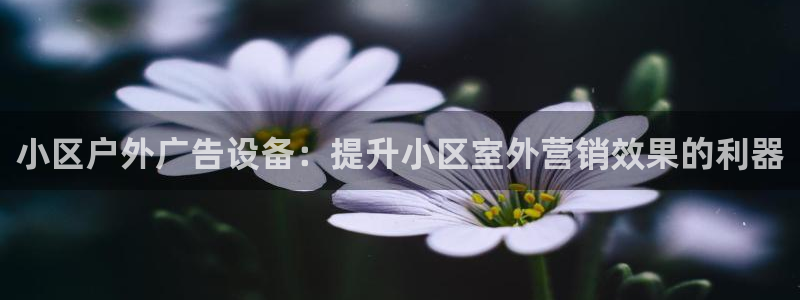 杏宇平台代理怎么样赚钱：小区户外广告设备：提升小区室外营销效果的利器